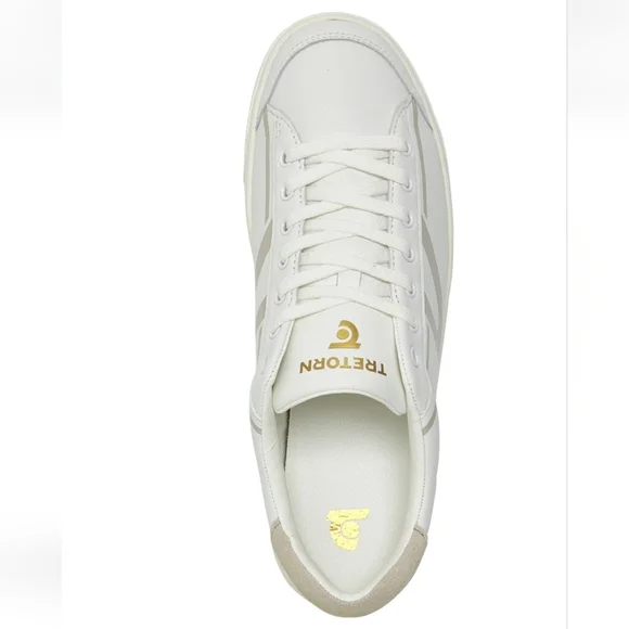 NWT Women's Tretorn Hopper White and Gold Sneakers - Picture 4 of 9